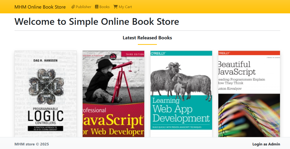Bookstore in PHP